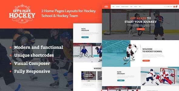 Let's Play v1.1.4 - Hockey School & Sport WordPress Theme