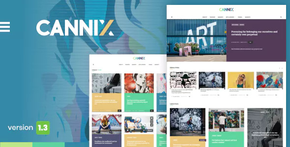 Cannix v1.3.3 - A Vibrant WordPress Theme