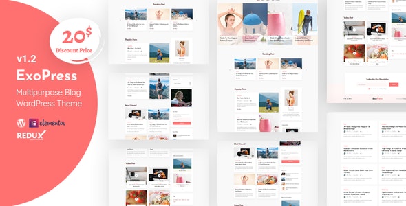 Exopress v1.2 - Multipurpose Personal Blog WordPress Theme