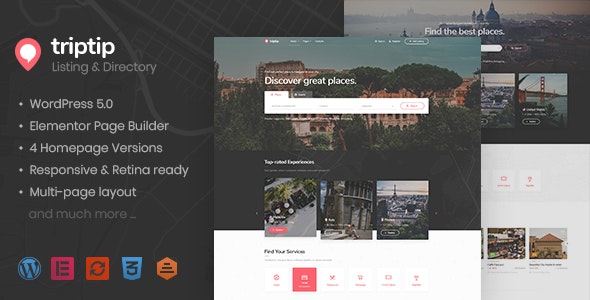 TripTip v1.0.2 - Directory & Listing WordPress Theme