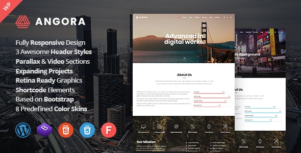 Angora v1.4 - Responsive One Page Parallax WordPress Theme