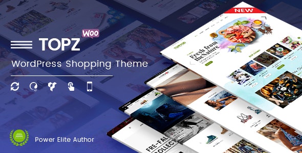 TopZ v1.4.11 - Top Food Store & Sport Fashion Shop WordPress WooCommerce Theme