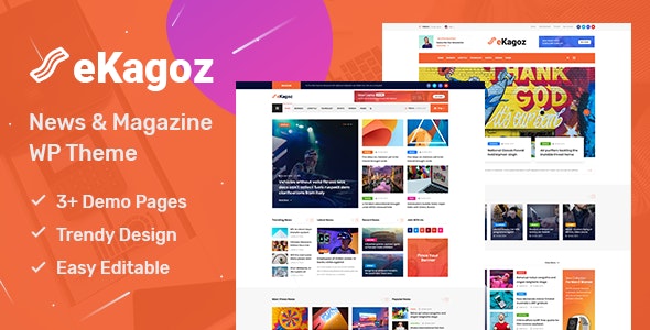 eKagoz v1.0 - News Magazine WordPress Theme