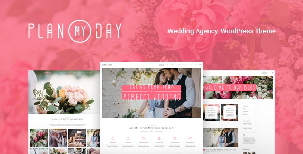 Plan My Day v1.1.6 - Wedding / Event Planning Agency WordPress Theme