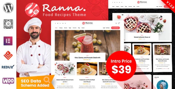 Ranna v1.2.2 - Food & Recipe WordPress Theme