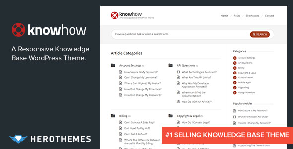 KnowHow v1.1.17 - A Knowledge Base WordPress Theme