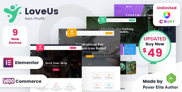 Loveus v1.6 - NonProfit Charity WordPress Theme