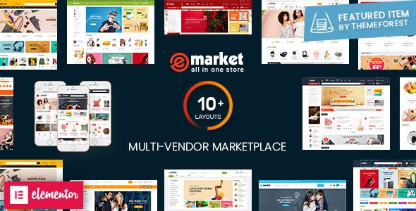 eMarket v2.0.0 - Multi Vendor MarketPlace WordPress Theme