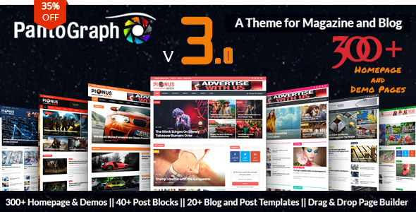 PantoGraph v3.4 - Newspaper Magazine Theme