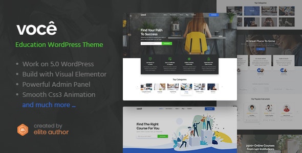 Vocee v1.0 - Education & LMS WordPress Theme