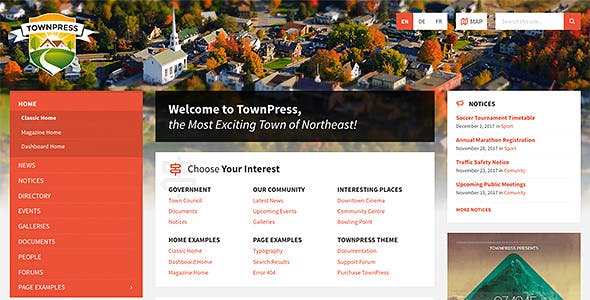 TownPress v3.3.1 - Municipality WordPress Theme