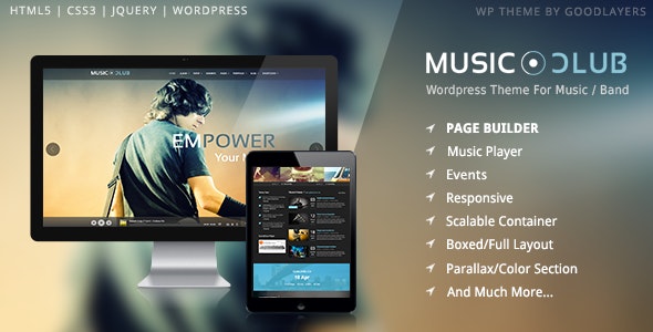 Music Club v1.6 - Band | Party WordPress