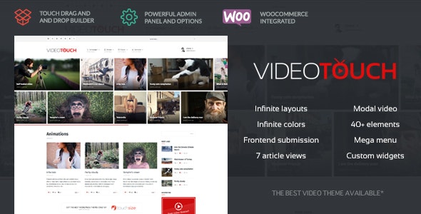 VideoTouch v1.8.7 - Video WordPress Theme