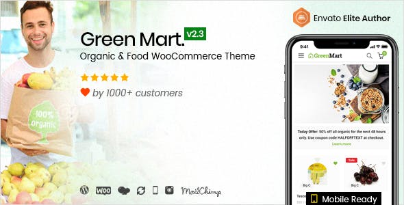 GreenMart v2.4.0 - Organic & Food WooCommerce WordPress Theme