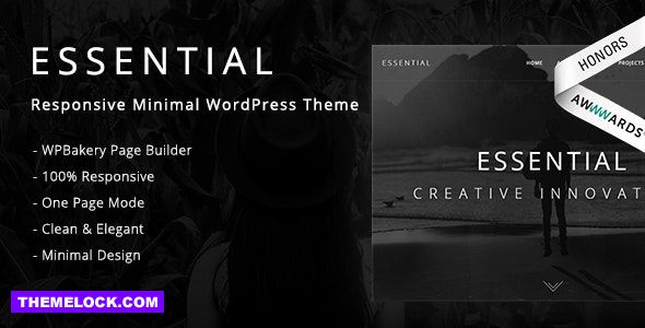 Essential v1.2.5 - Responsive Minimal WordPress Theme