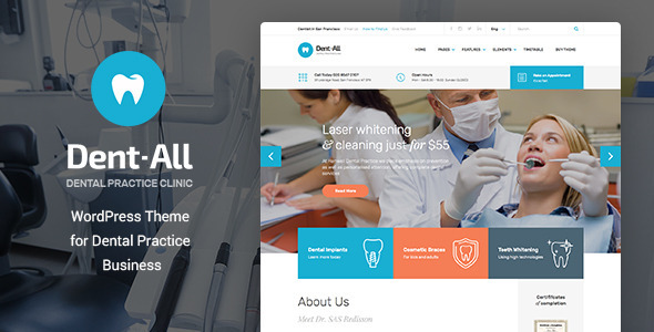 Dent-All v2.2 - Dental Practice WordPress Theme