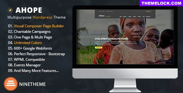 Ahope v2.3.0 - Nonprofit WordPress Theme