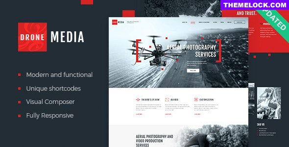 Drone Media v1.3.2 - Aerial Photography & Videography WordPress Theme + RTL