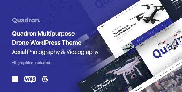 Quadron v1.0.2 - Aerial Photography & Videography Drone WordPress Theme