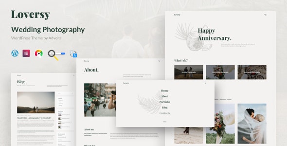 Loversy v1.1.0 - Wedding Photography WordPress Theme