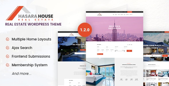 Hasara House v1.2.0 - Real Estate Responsive WordPress Theme