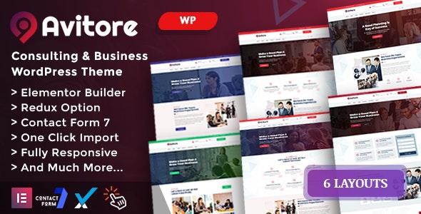 Avitore v1.0 - Consulting Business WordPress Theme