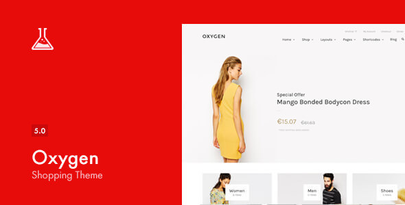 Oxygen v5.4 - WooCommerce WordPress Theme