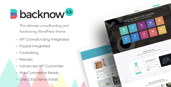 Backnow v2.4 - Crowdfunding and Fundraising Theme