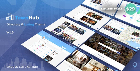 TownHub v1.2.8 - Directory & Listing WordPress Theme