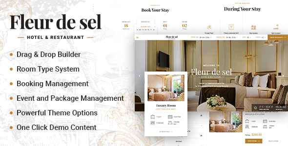 Fleurdesel v2.0.5 - Hotel Booking WordPress Theme