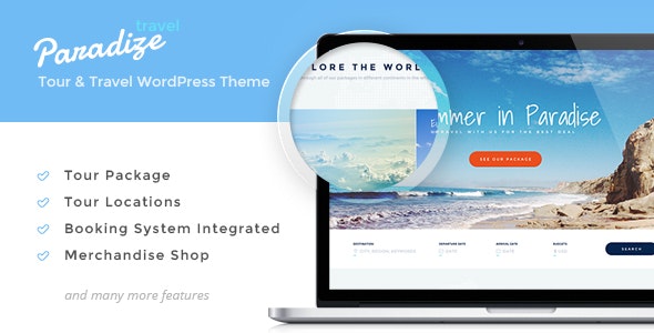 Paradize v2.2.4 - WordPress Tour/Travel Theme