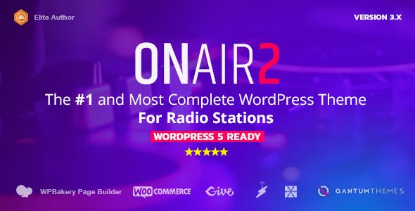 Onair2 v3.9.9.4 - Radio Station WordPress Theme