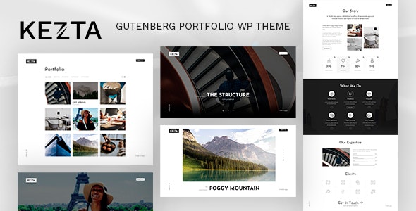 Kezta v1.1 - Gutenberg Portfolio for WordPress