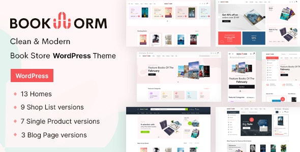 Bookworm v1.0.7 - Bookstore &amp; Bookshop WooCommerce Theme