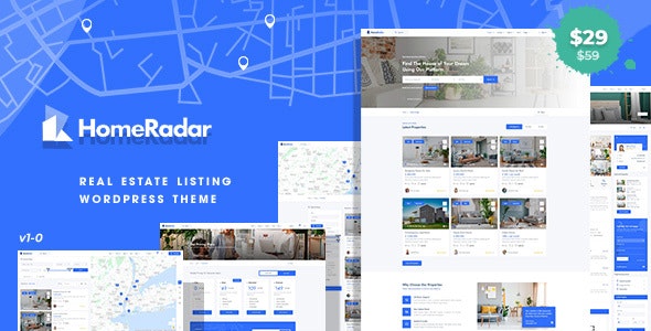 HomeRadar v1.0.3 - Real Estate WordPress Theme