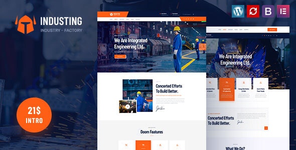 Industing v1.0 - Factory &amp; Business WordPress Theme