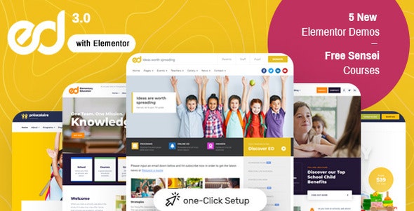 Ed School v3.9.0 - Education WordPress Theme