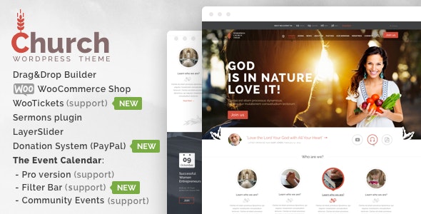 Church v35 - WordPress Theme