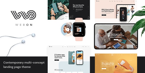 WebOn v1.2 - Landing Page WordPress Theme