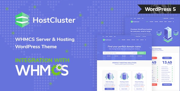 HostCluster v2.0 - WHMCS Server &amp; Hosting WordPress Theme + RTL