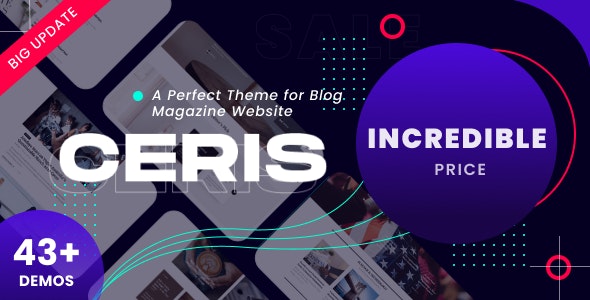 Ceris v3.6 - Magazine &amp; Blog WordPress Theme