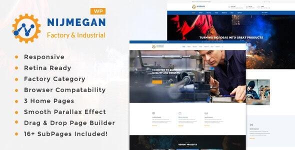 Nijmegan v1.9 - Factory and Industrial Business WordPress Theme