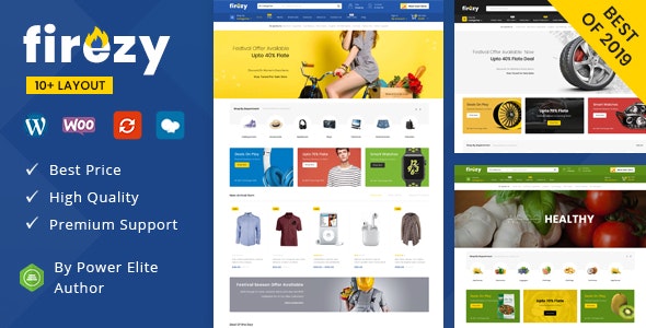 Firezy - Multipurpose WooCommerce Theme (14 August 2021)