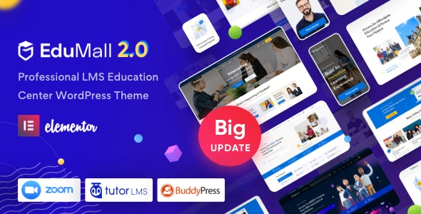 EduMall v2.9.3 - Professional LMS Education Center WordPress Theme