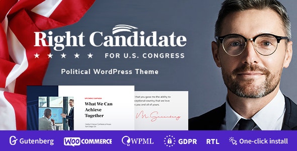 Right Candidate v1.0.4 - Election Campaign and Political WordPress Theme