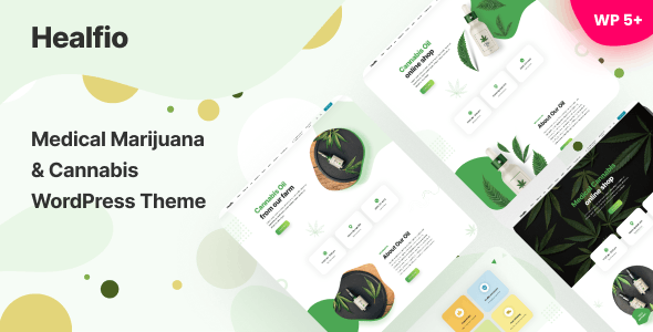 Healfio v1.26 - Medical Marijuana &amp; Coffeeshop WordPress Theme