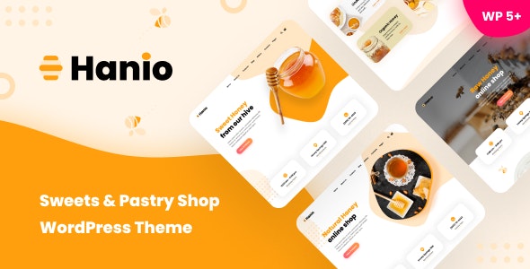 Hanio v1.93 - Sweets &amp; Pastry Shop WordPress Theme