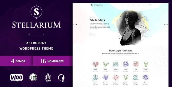 Stellarium v1.1.6 - Horoscope and Astrology WordPress Theme