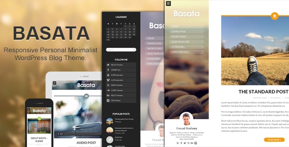 Basata v1.3.3 - Retina Responsive WordPress Blog Theme