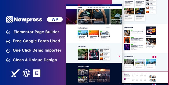 Newpress v1.0 - Blog Magazine WordPress Theme